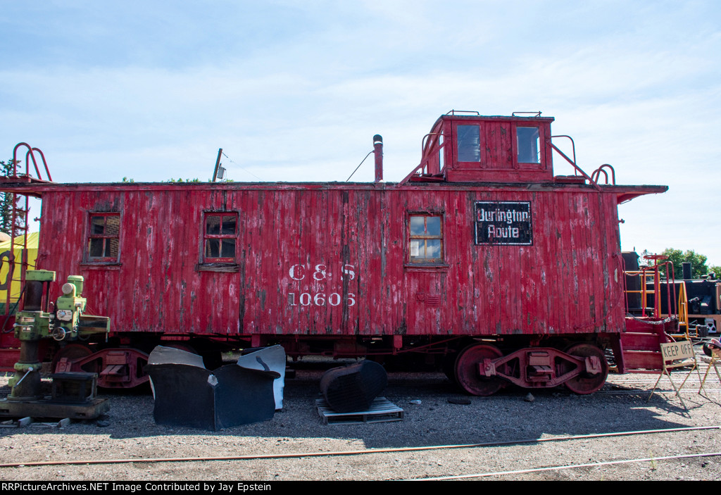 CS 10606 is seen outside the roundhouse